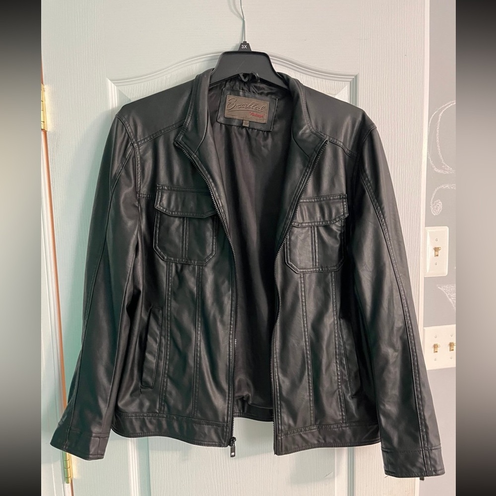 Vintage faux Leather Jacket